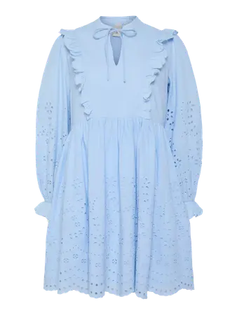 YASLUMA LS DRESS clear sky blue dress