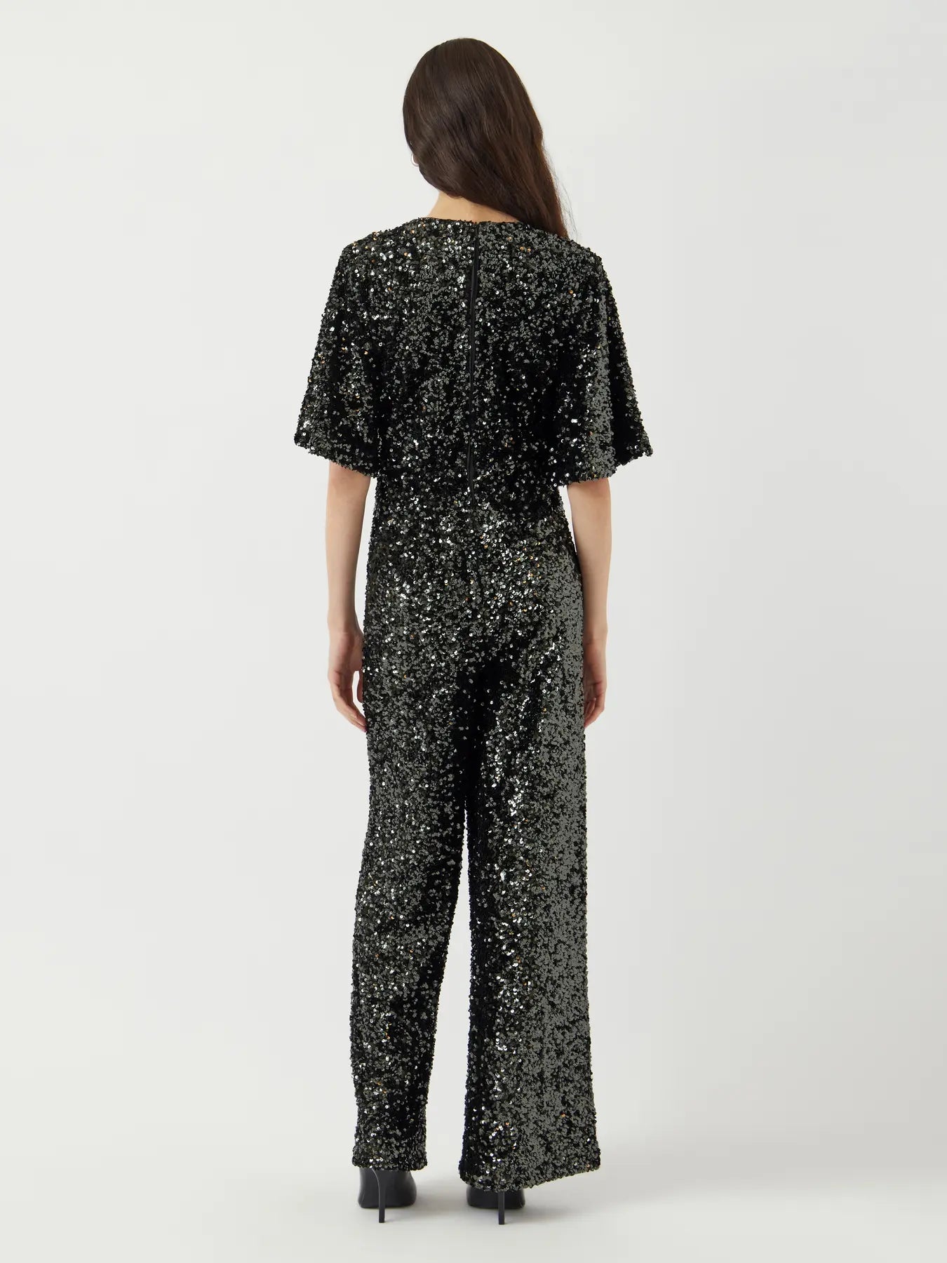 YASELLE 2/4 SEQUIN JUMPSUIT