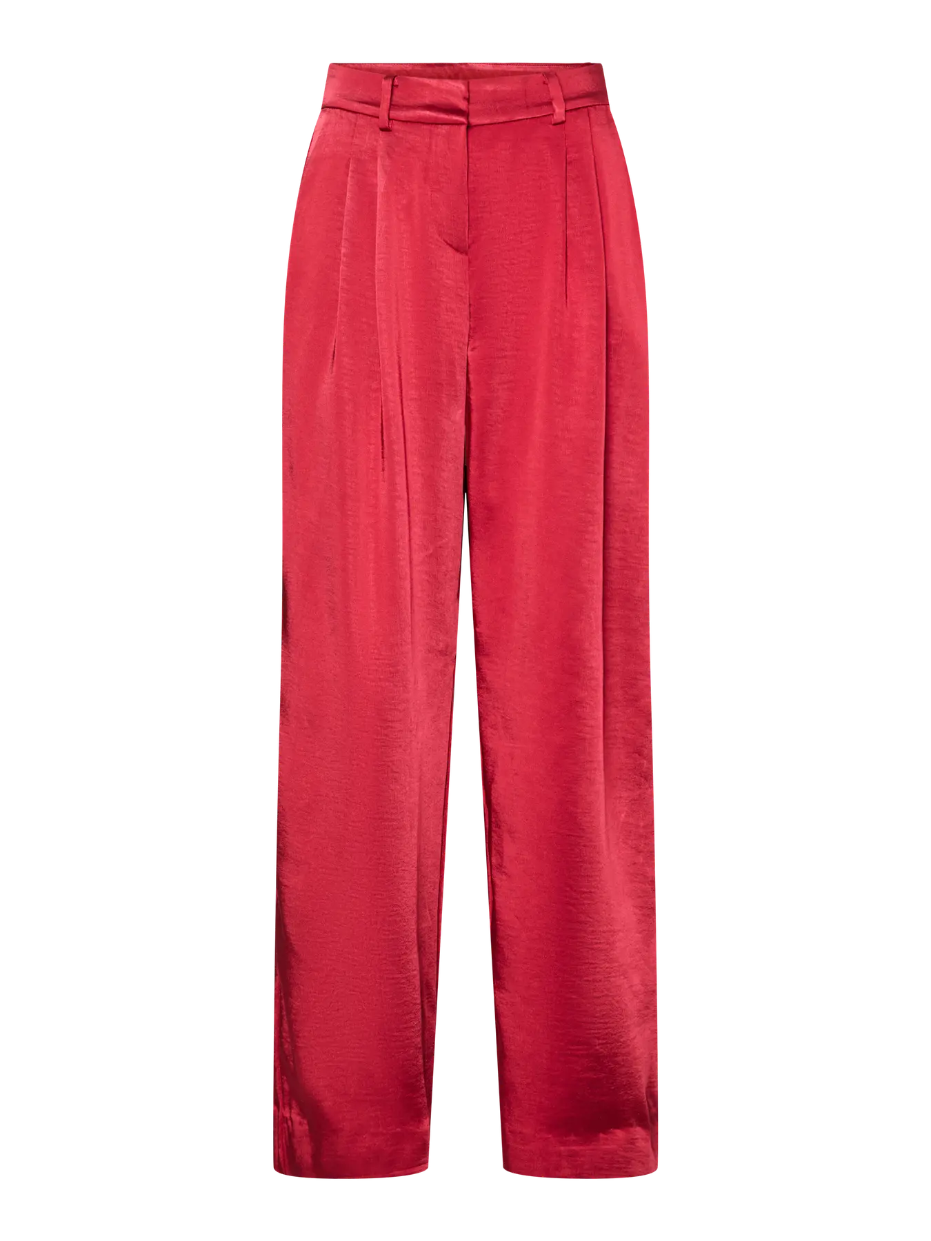 YASVIMA HW RED SATIN PANTS - SHOW