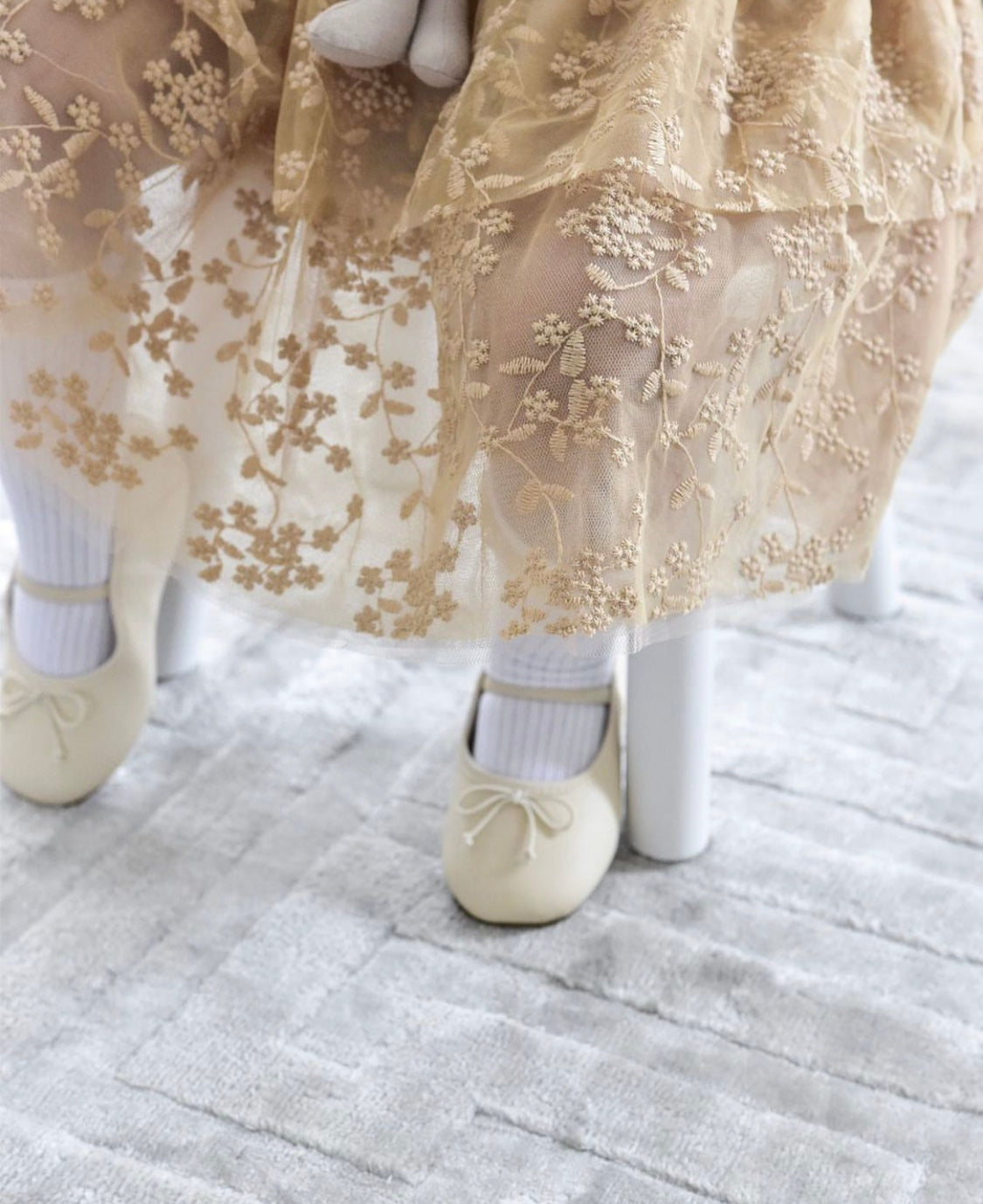 Lace embroidered dress