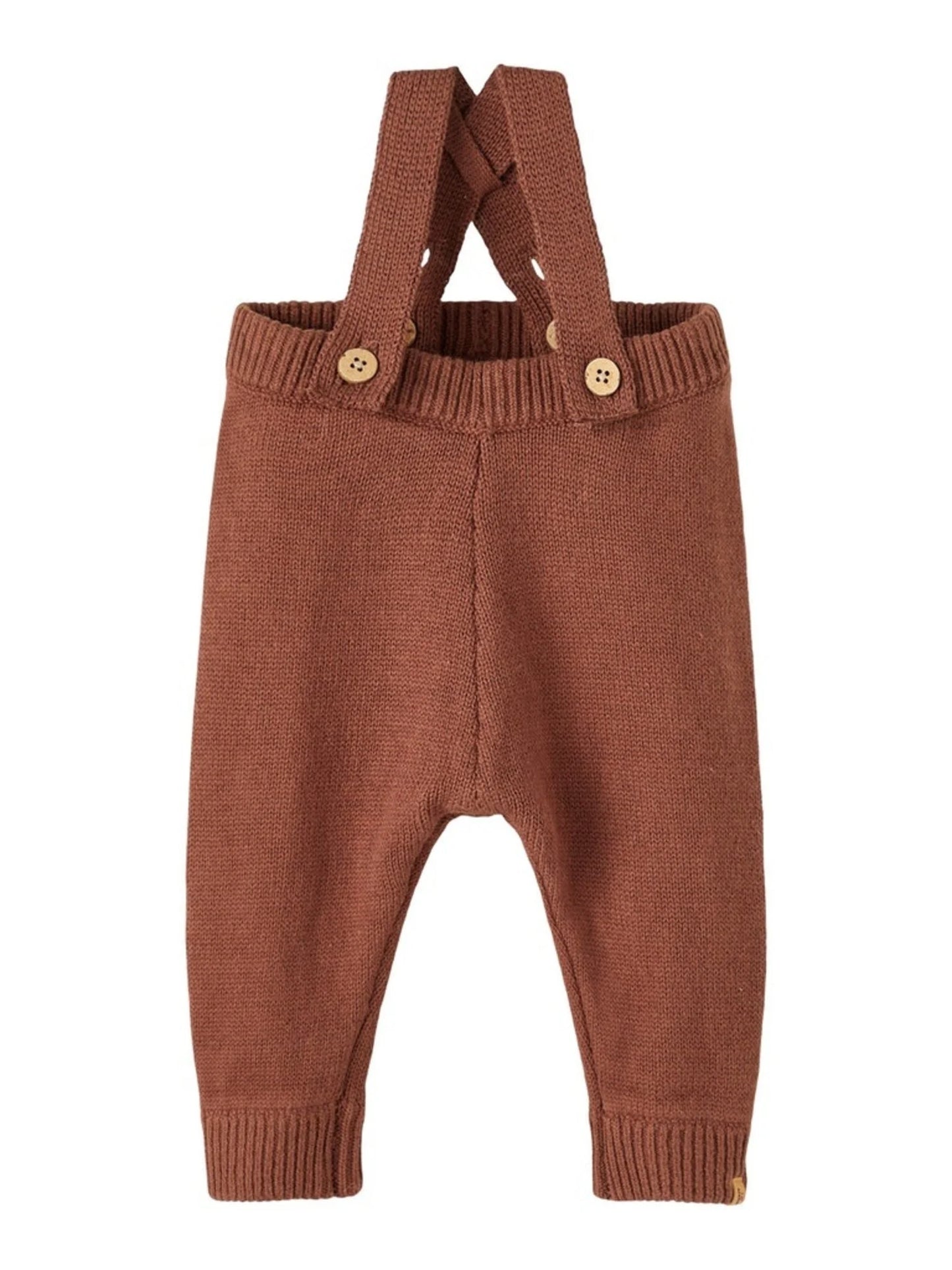 Rocky road knit pants with braces