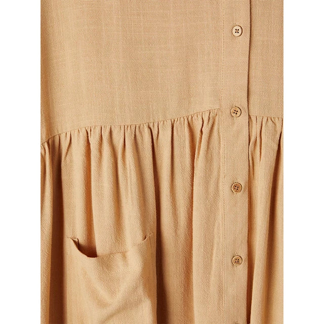 Heather Oversized Dress Iced Coffee