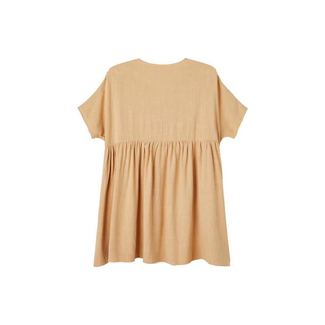 Heather Oversized Dress Iced Coffee