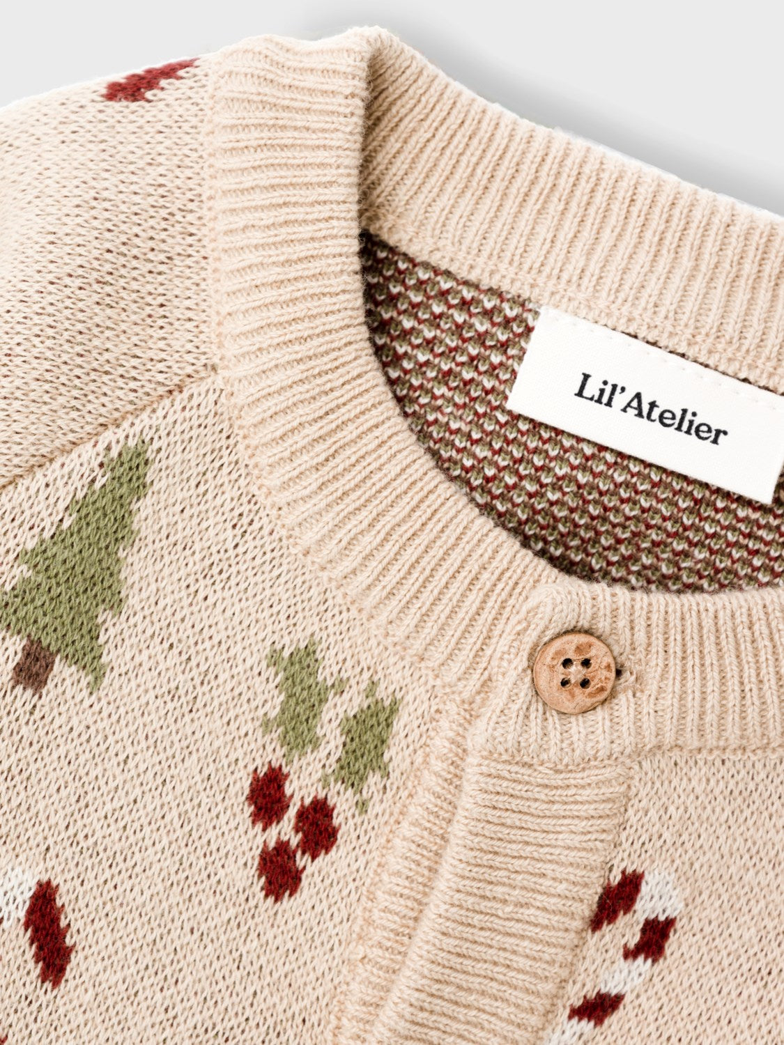 Lil'Atelier Christmas knit cardigan