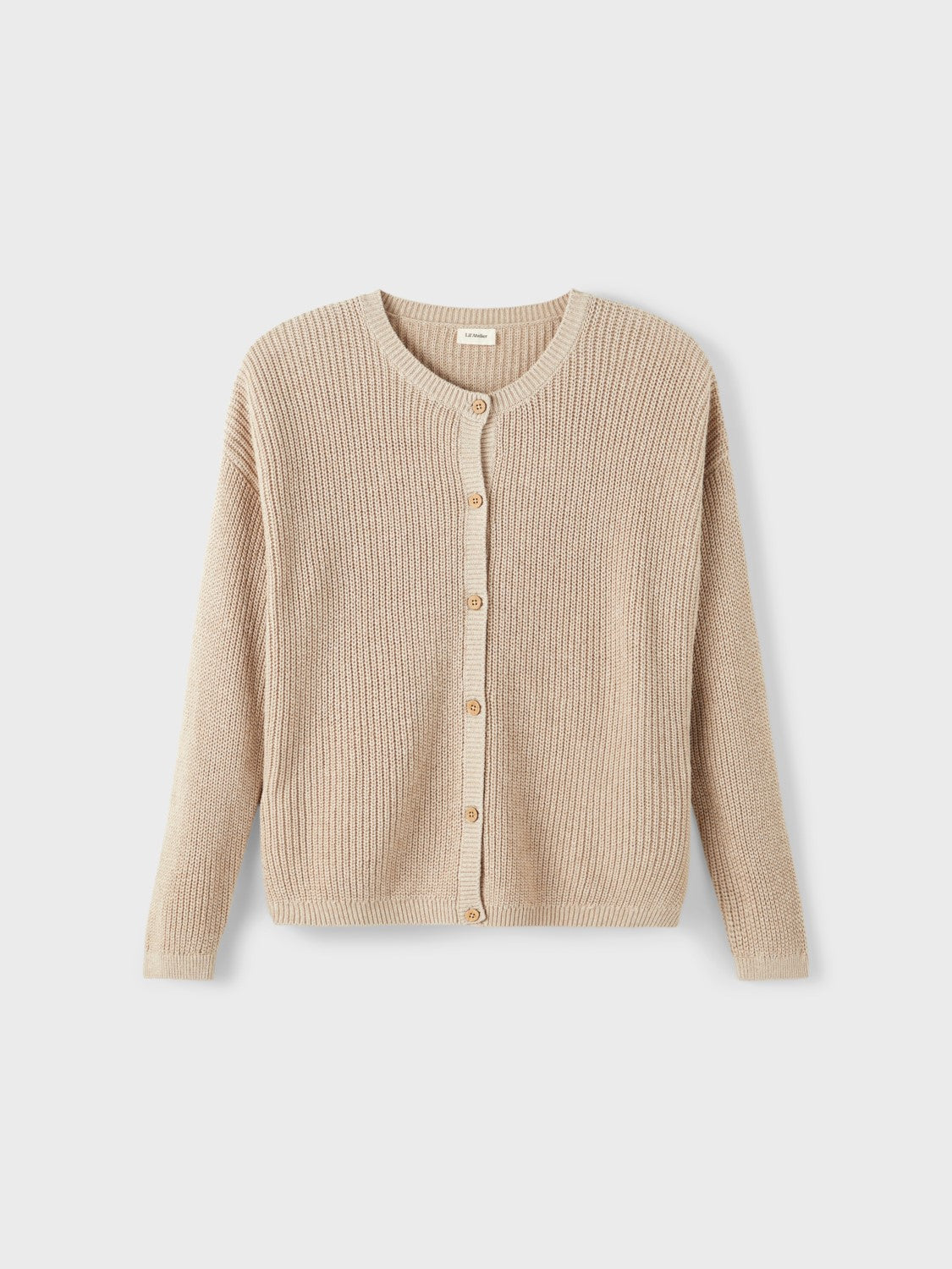 Organic Cotton Oatmeal Cardigan