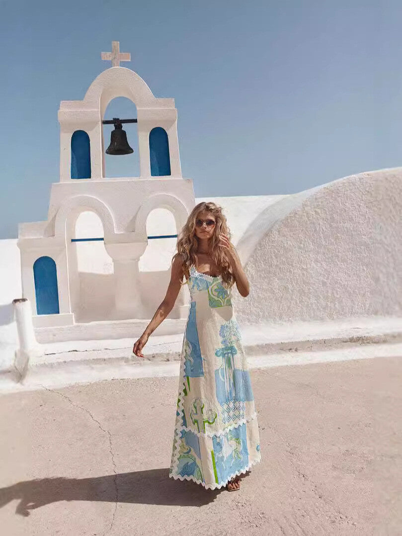 Belinda organic linen holiday dress