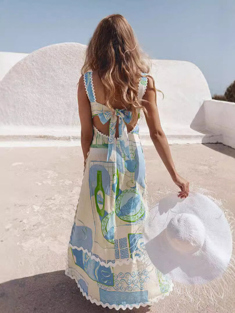 Belinda organic linen holiday dress