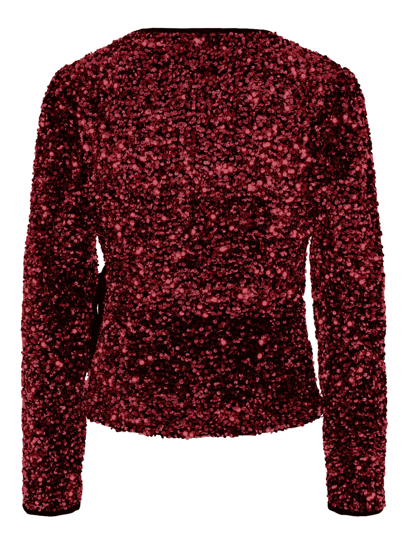 YASELLE LS SEQUIN WRAP TOP - SHOW