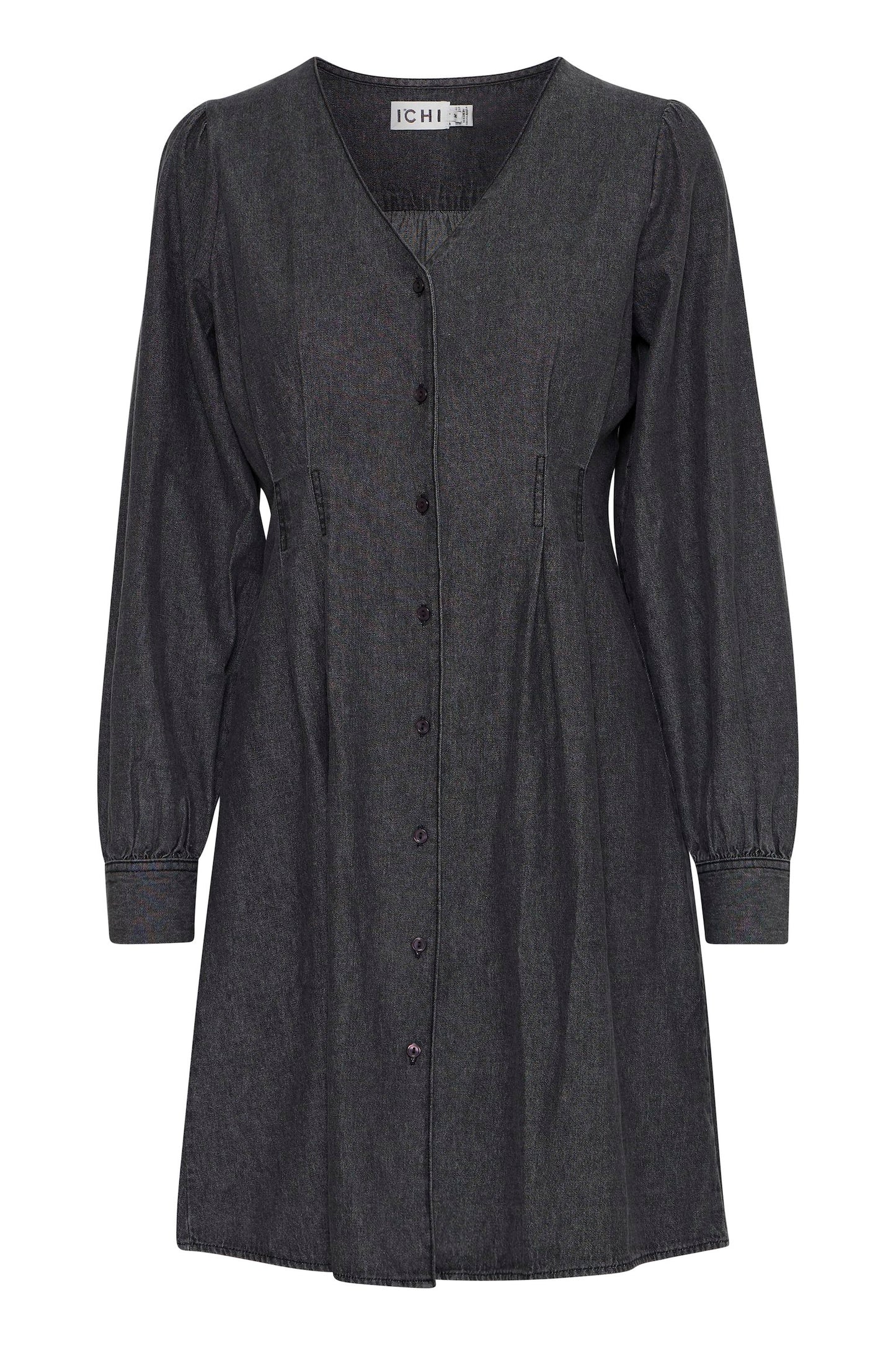 Ichi Denim Washed black dress