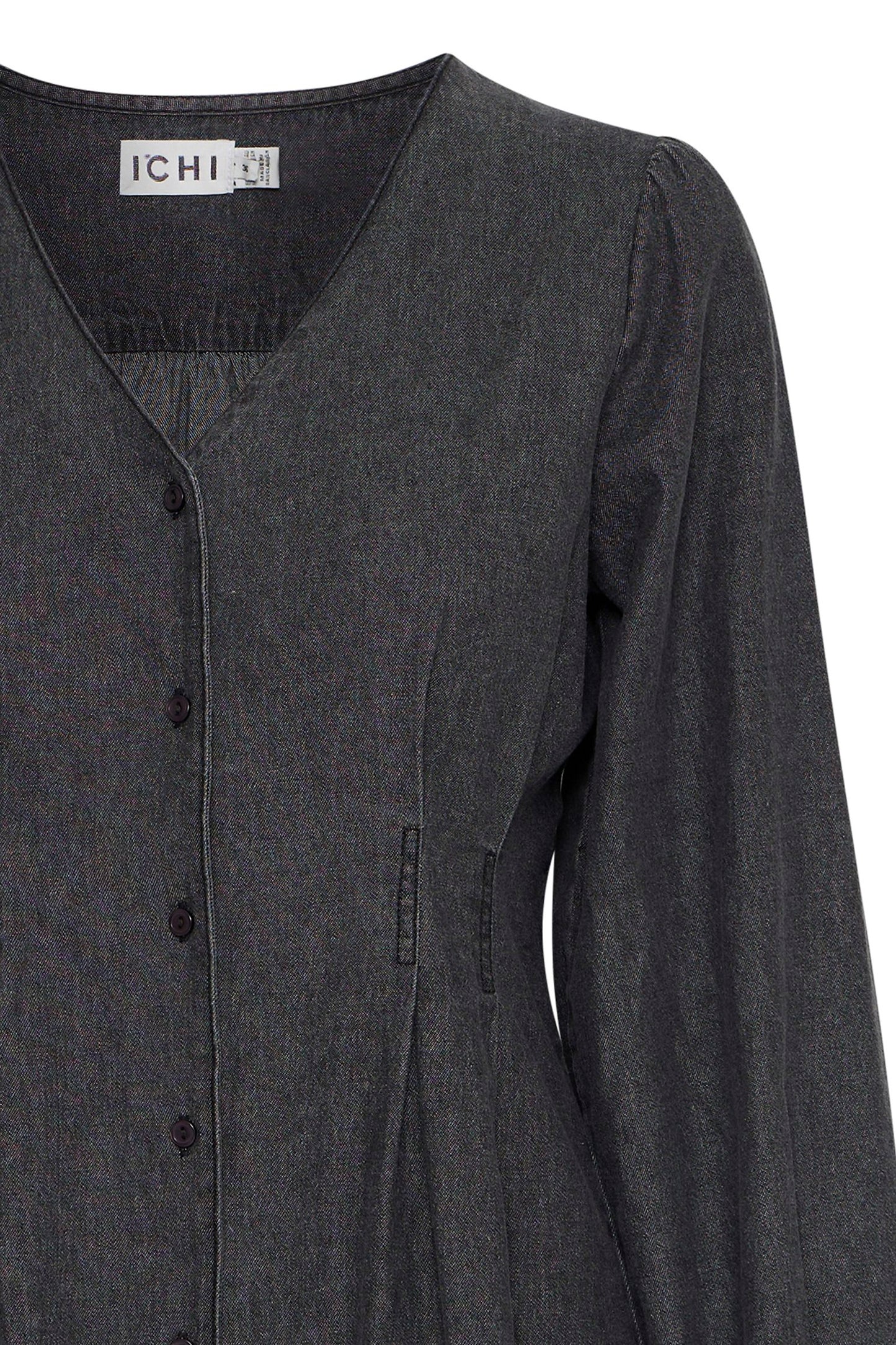 Ichi Denim Washed black dress