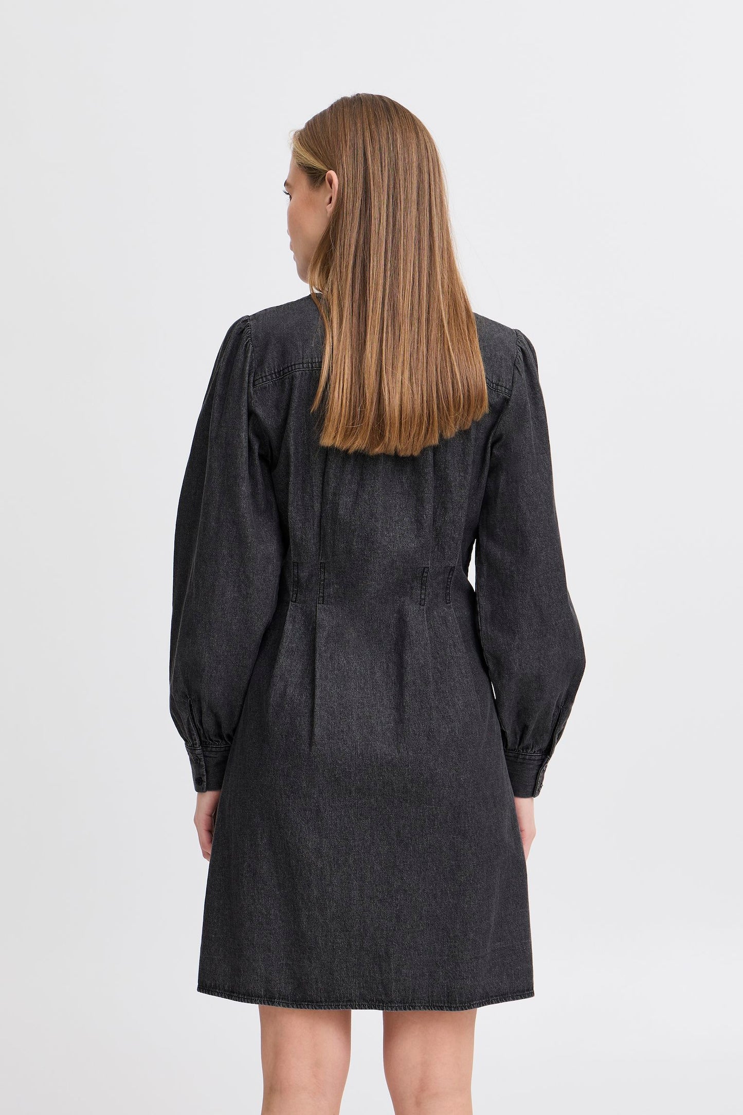 Ichi Denim Washed black dress