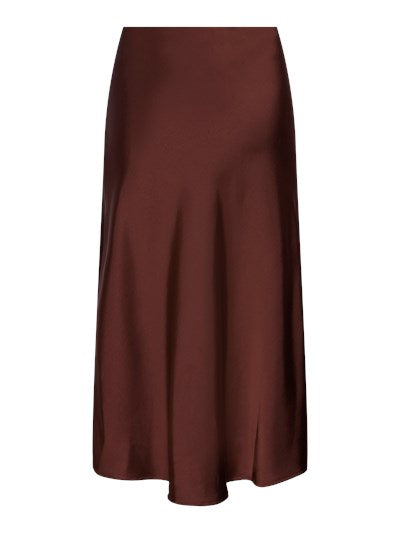 YASPASTELLA midi satin skirt