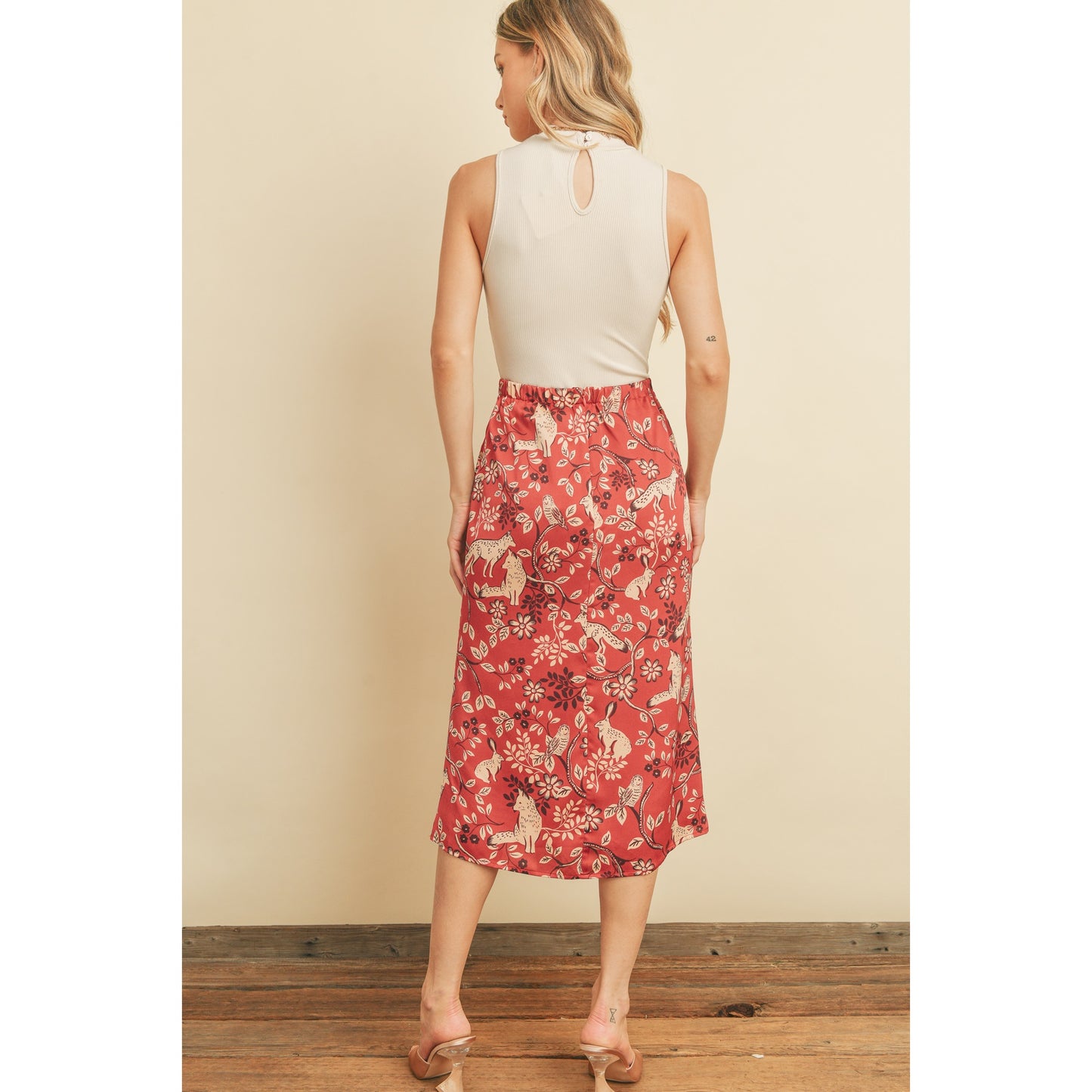Just A Little Wild Midi Pencil Skirt