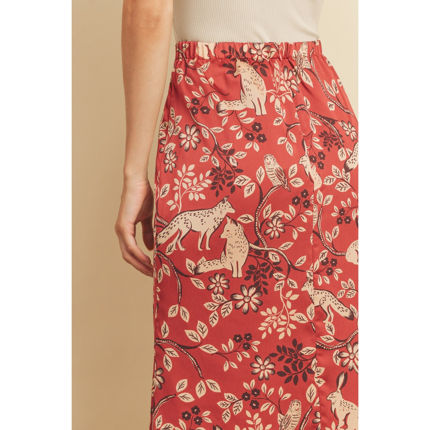 Just A Little Wild Midi Pencil Skirt