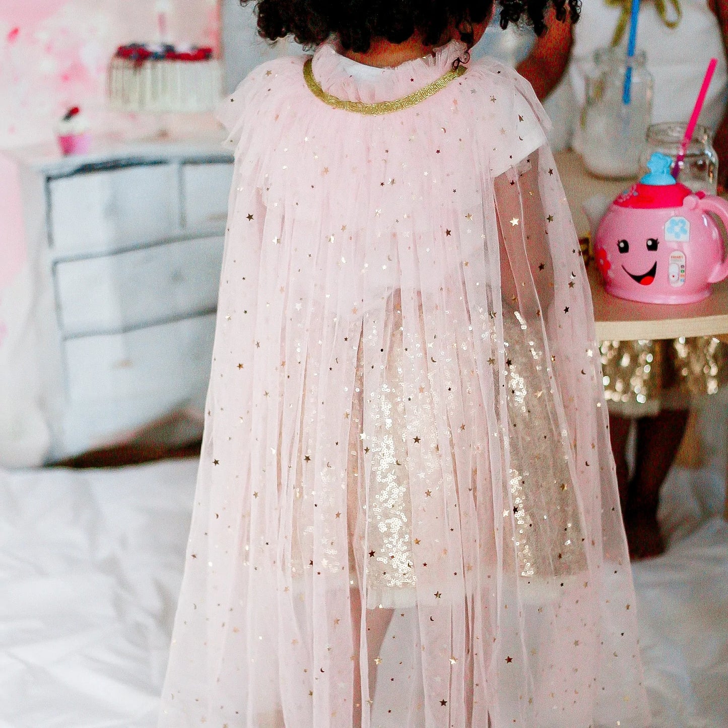 Cherry Blossom Sparkle Dress up Cape