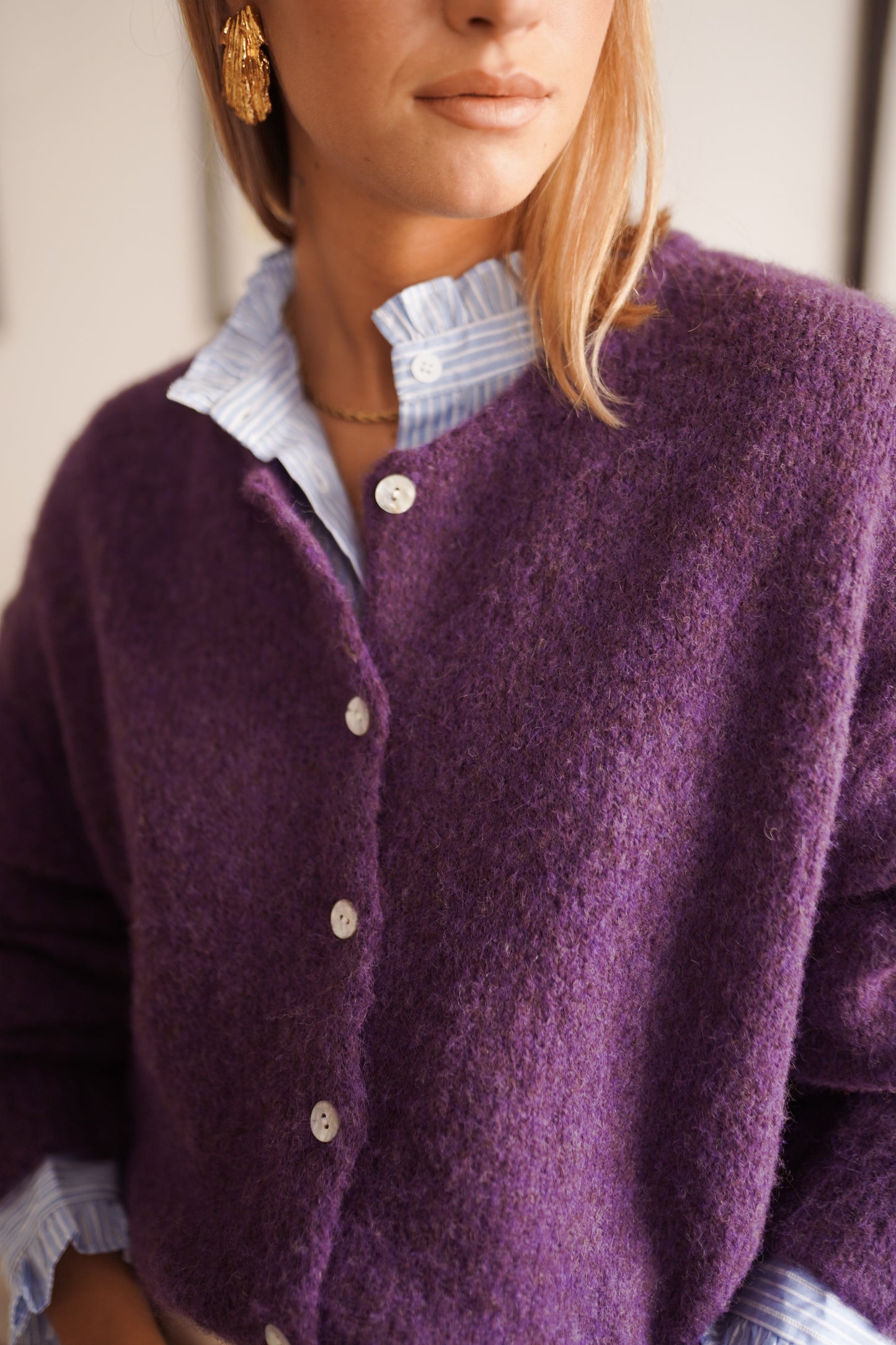 Margot purple cardigan