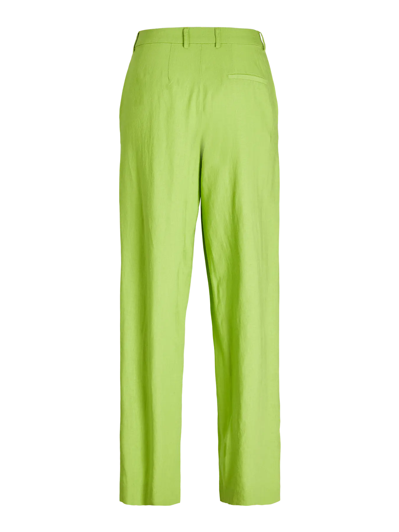 Parrot lime green linen trousers