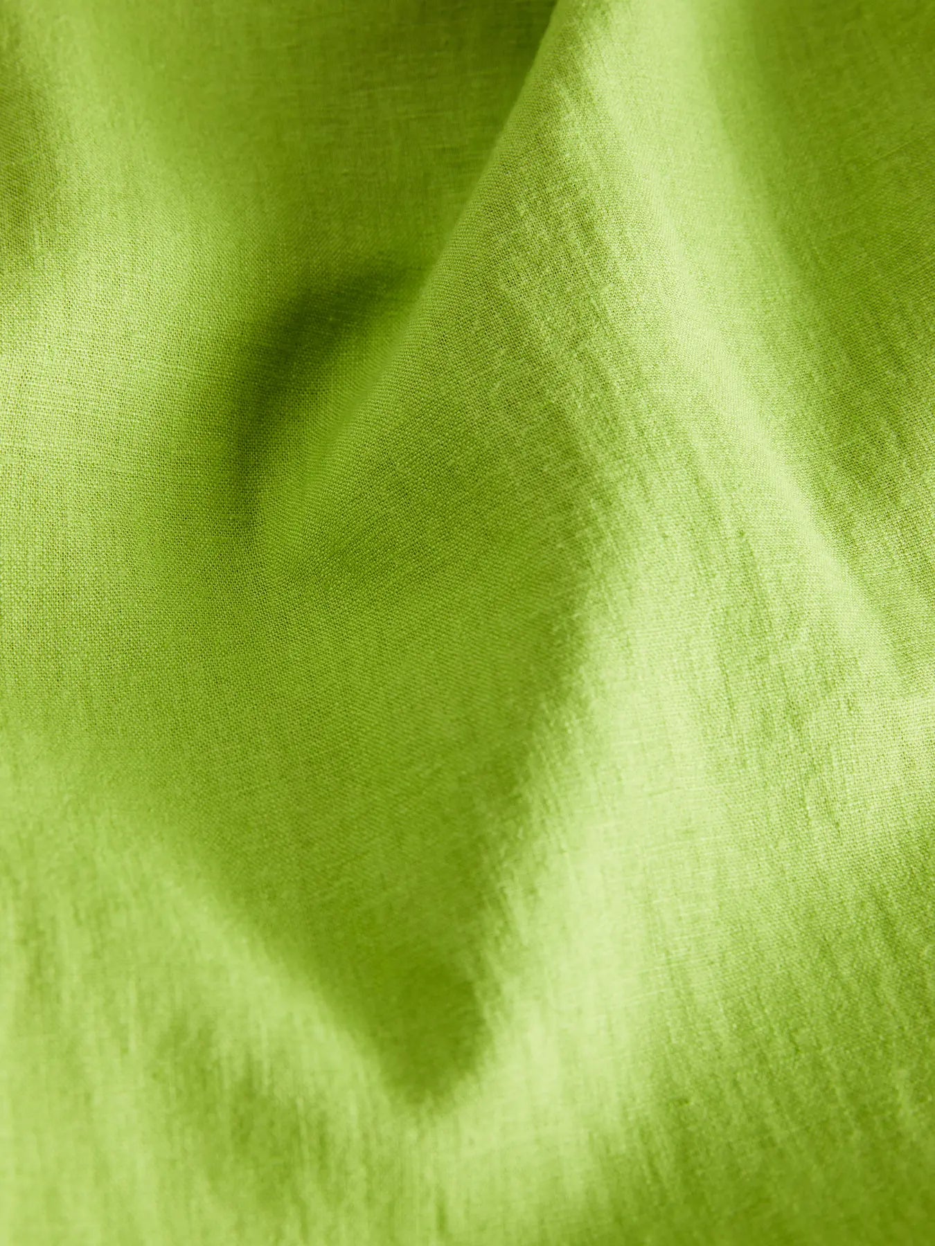 Parrot lime green linen trousers