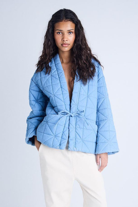 Hevira Quilted Denim Jacket