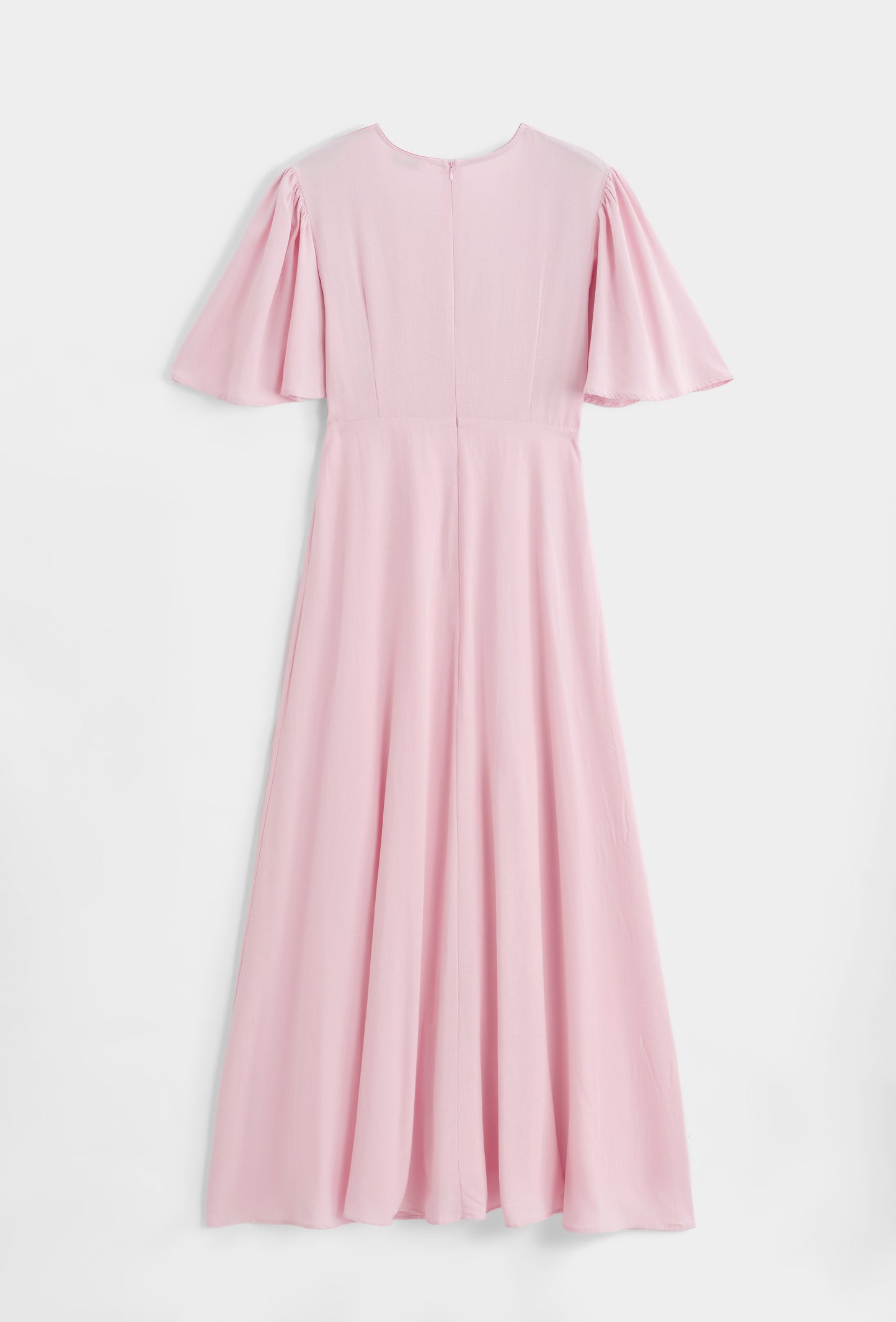 Ophelia blush pink v neck dress