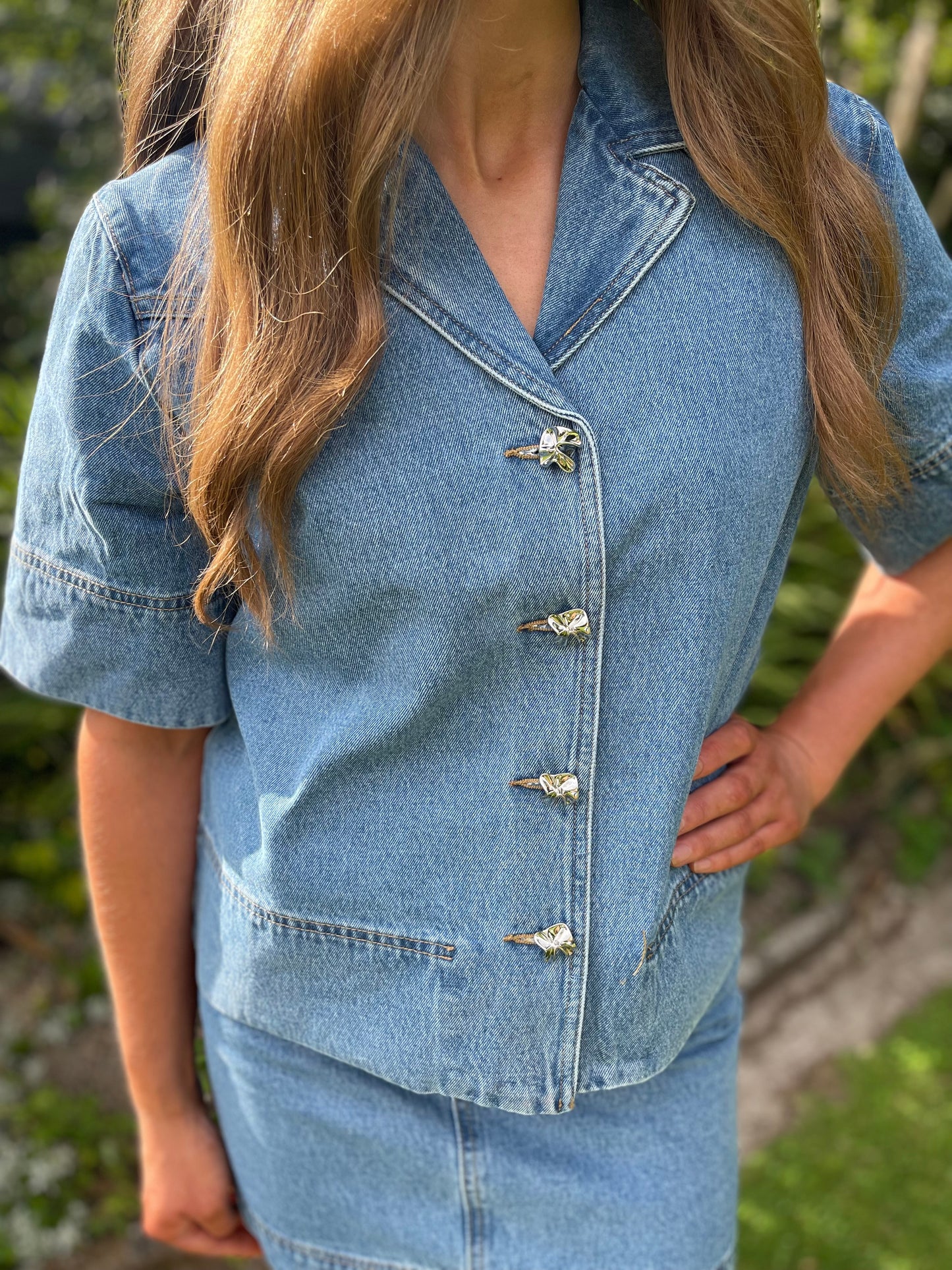 YASCECI Denim button shirt