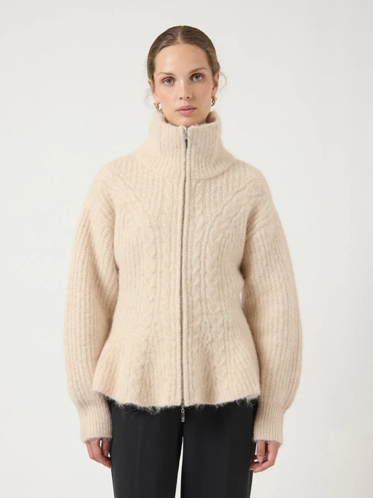 YASZIRA LS CABLE KNIT CARDIGAN