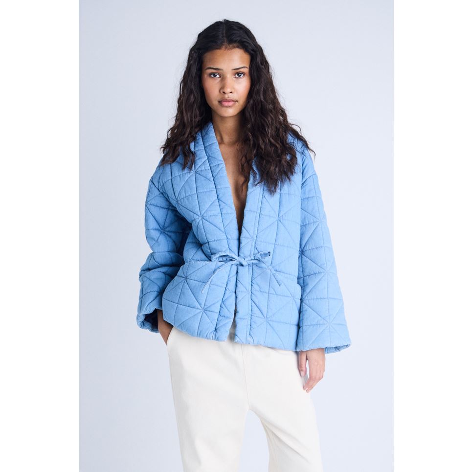 Hevira Quilted Denim Jacket