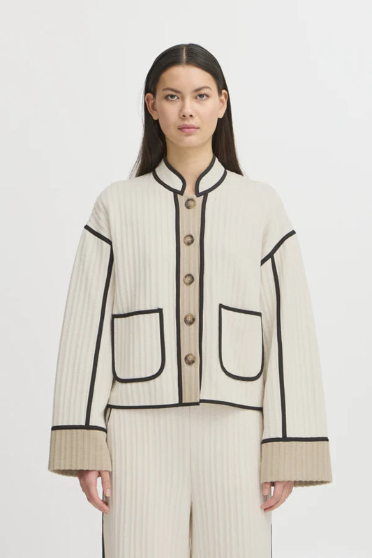 Kate Quilted Jacket Cream