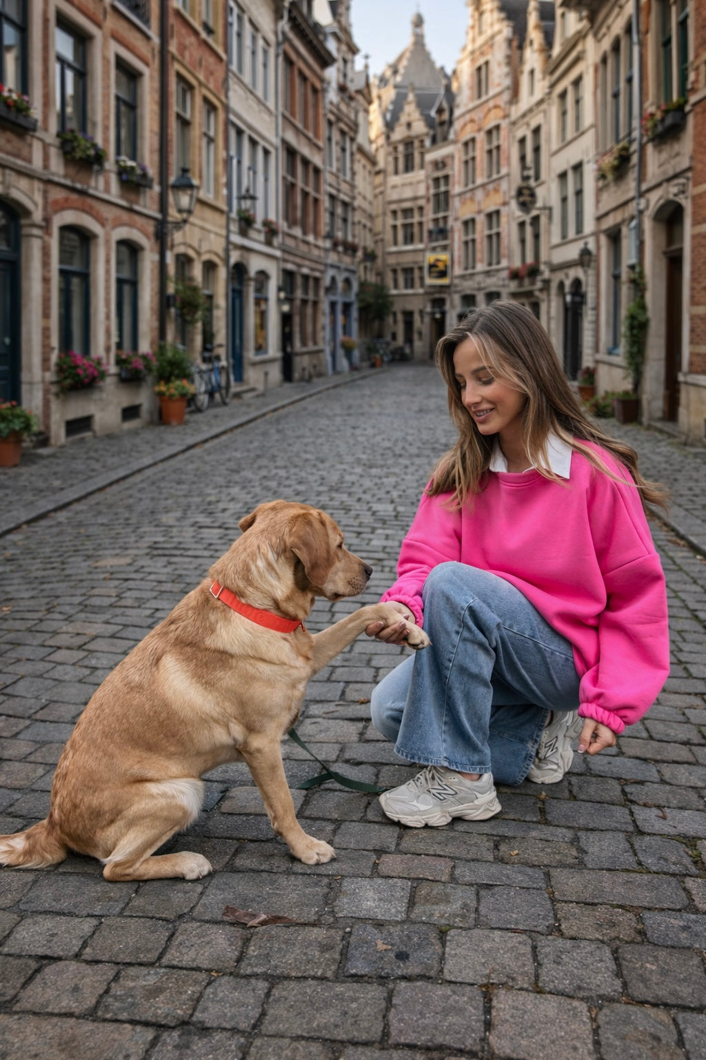 Dog mom pink mommy sweatshirt