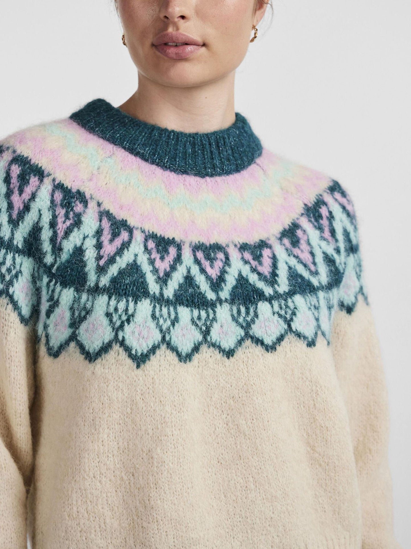 Nordic alpaca wool-blend jumper