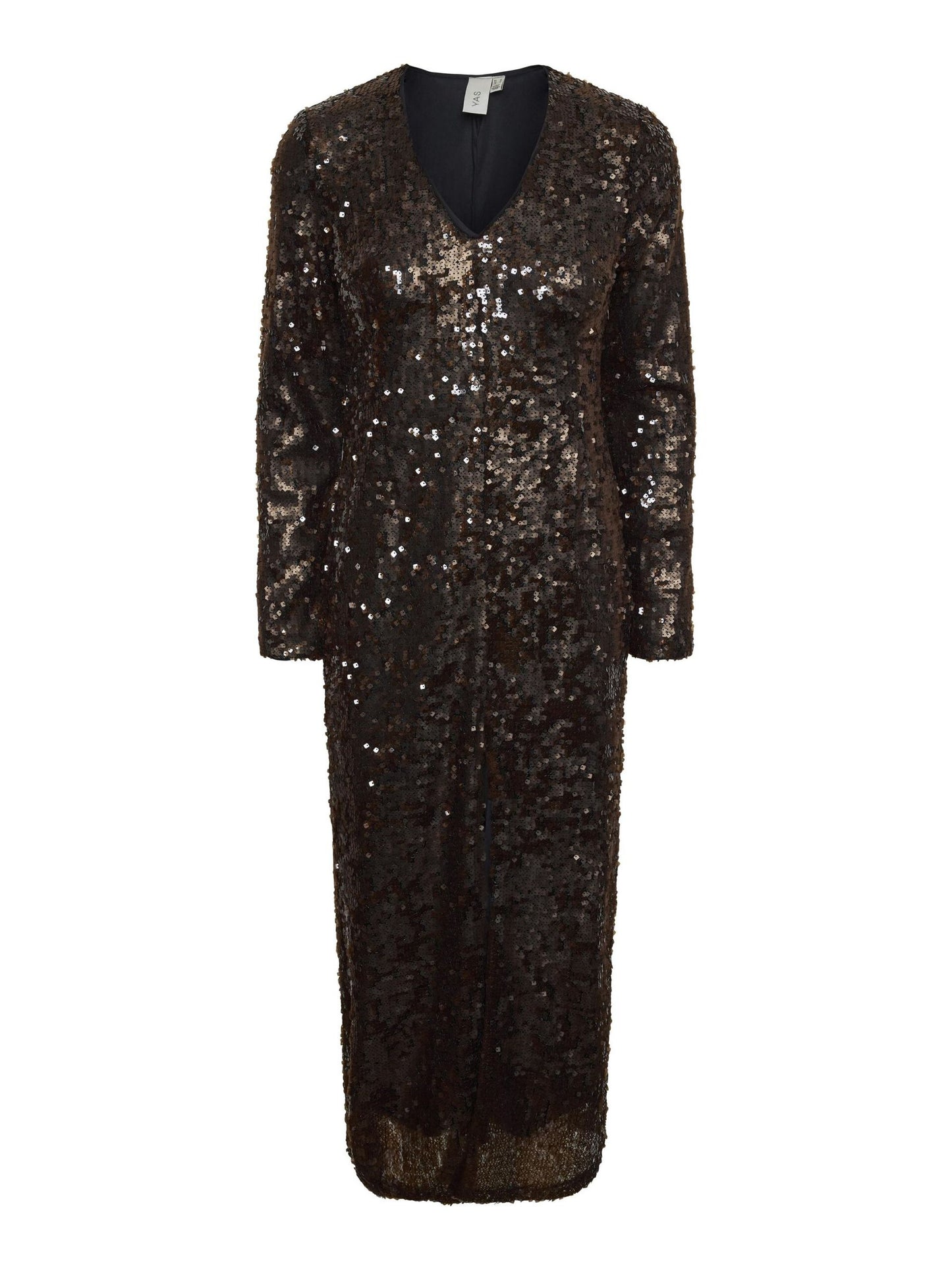 YASPIO midi sequin chocolate dress