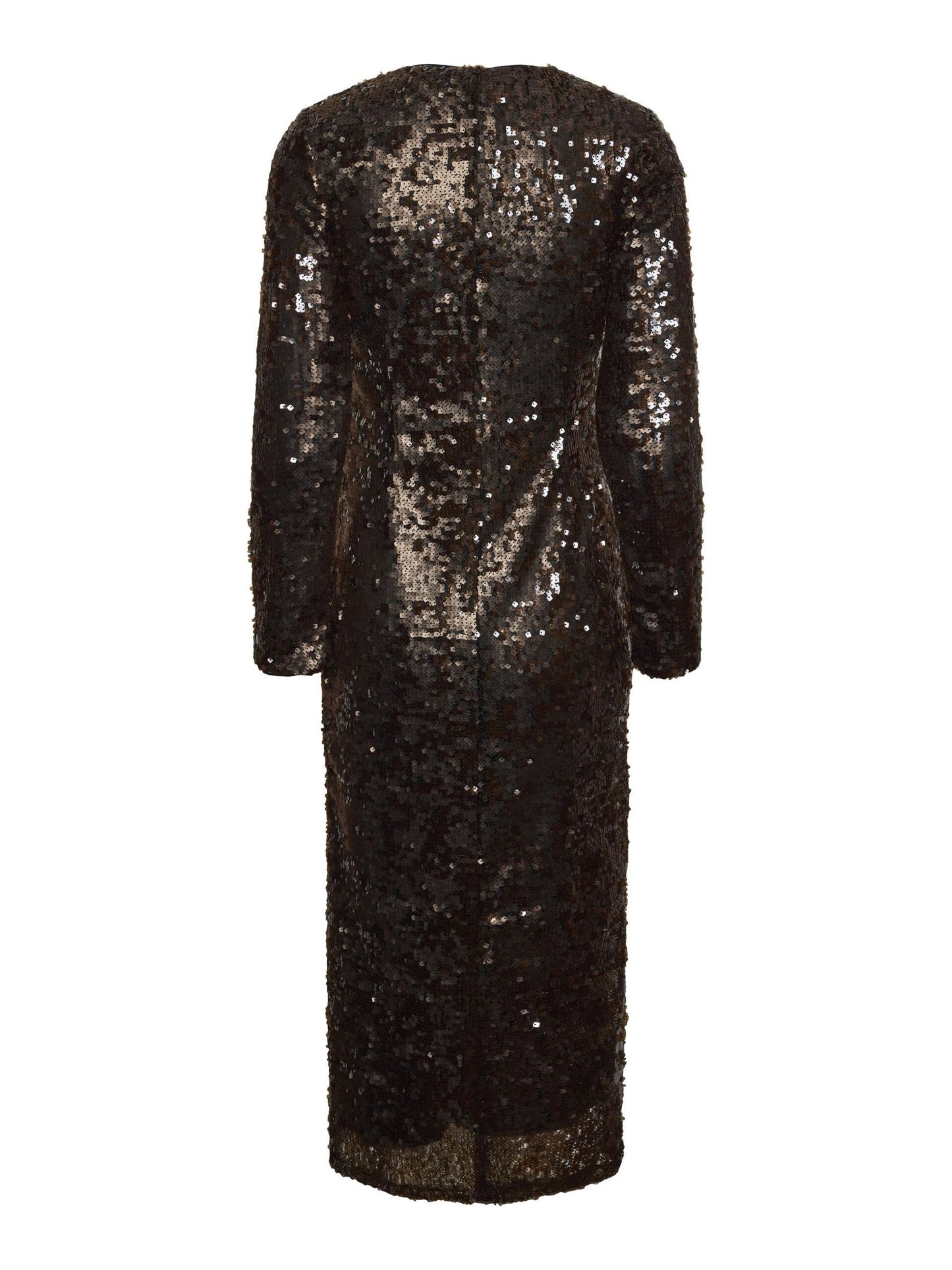 YASPIO midi sequin chocolate dress