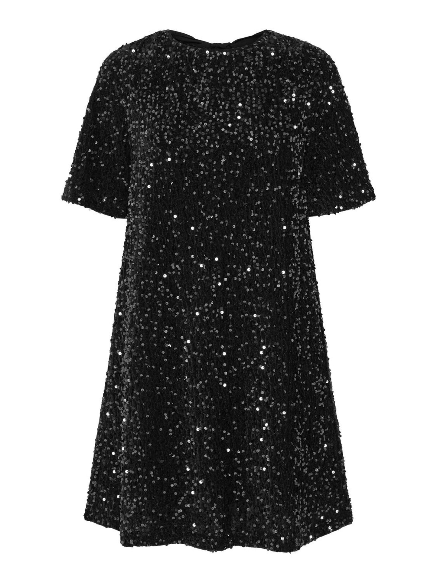 YASFUDSY mini sequin bow dress - Black