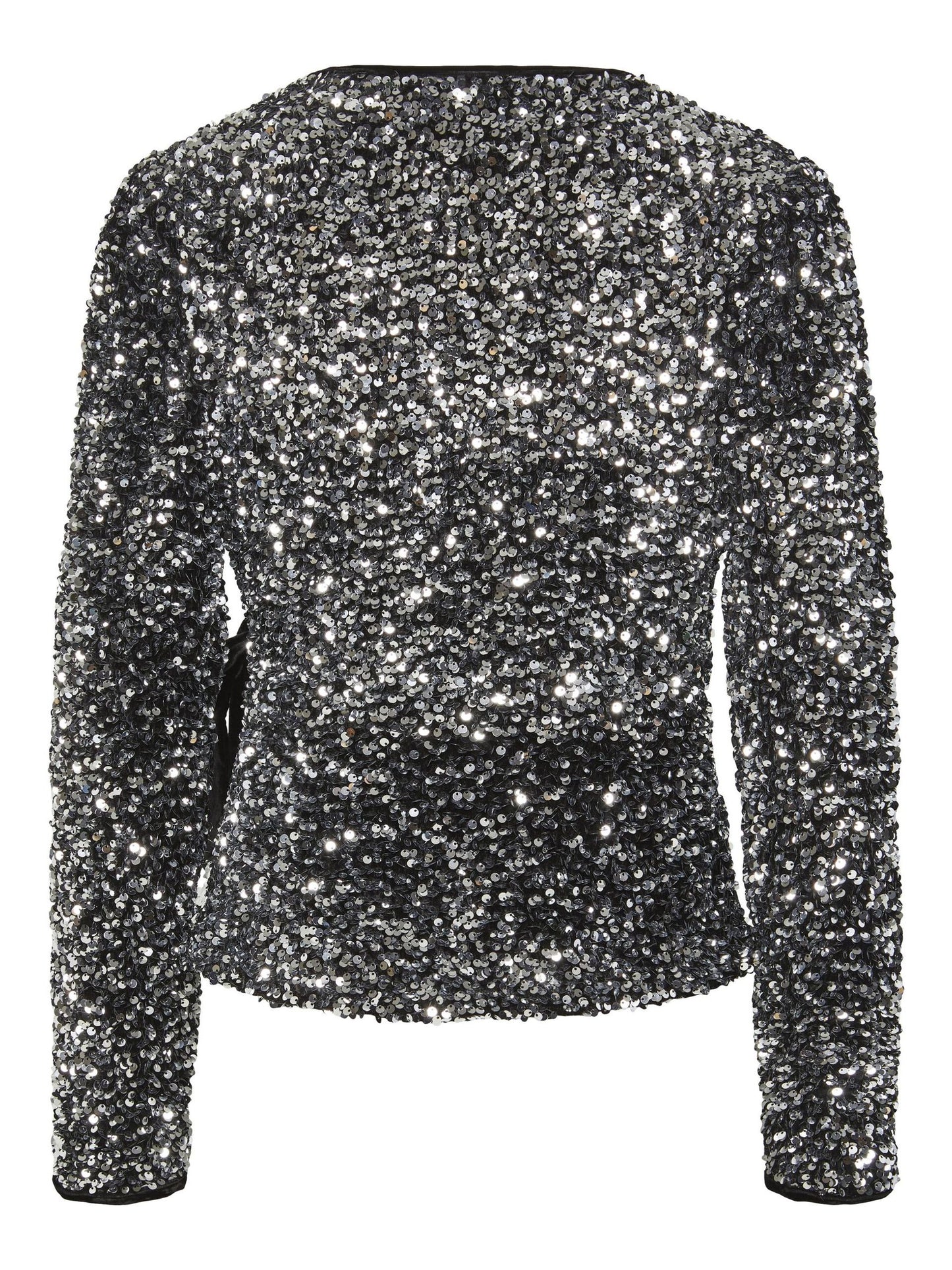 YASELLE sequin WRAP TOP