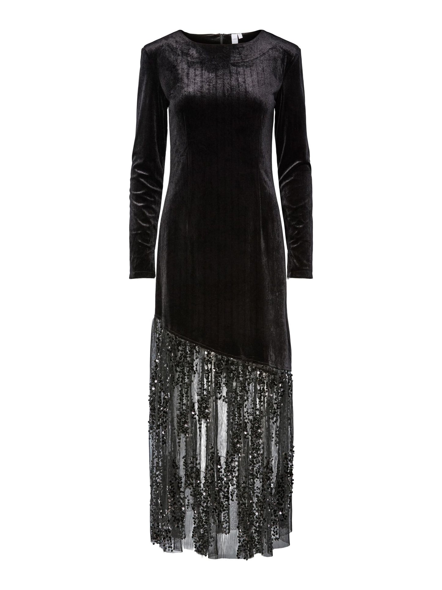 YASTERA MIDI velvet sequin dress