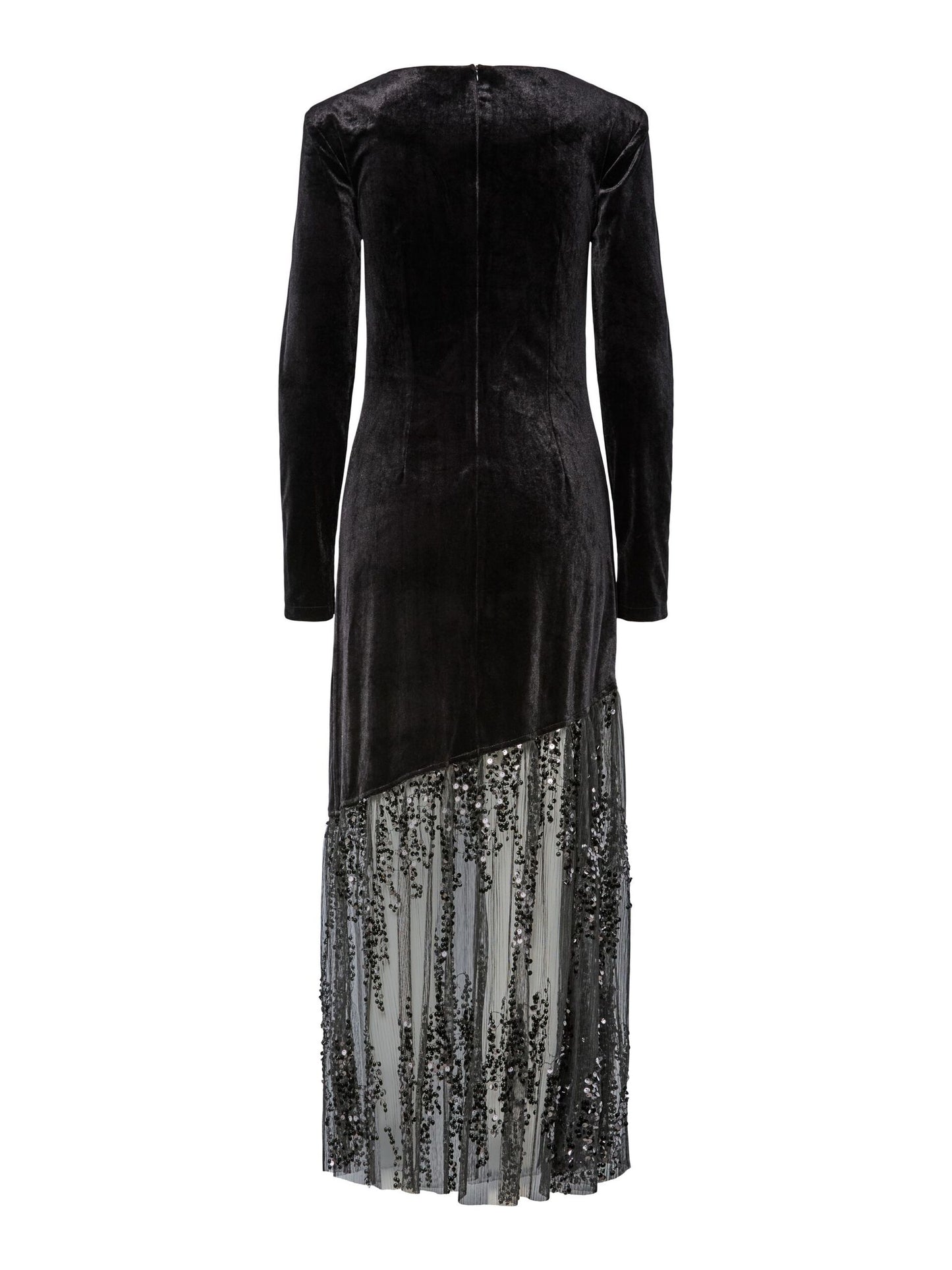 YASTERA MIDI velvet sequin dress