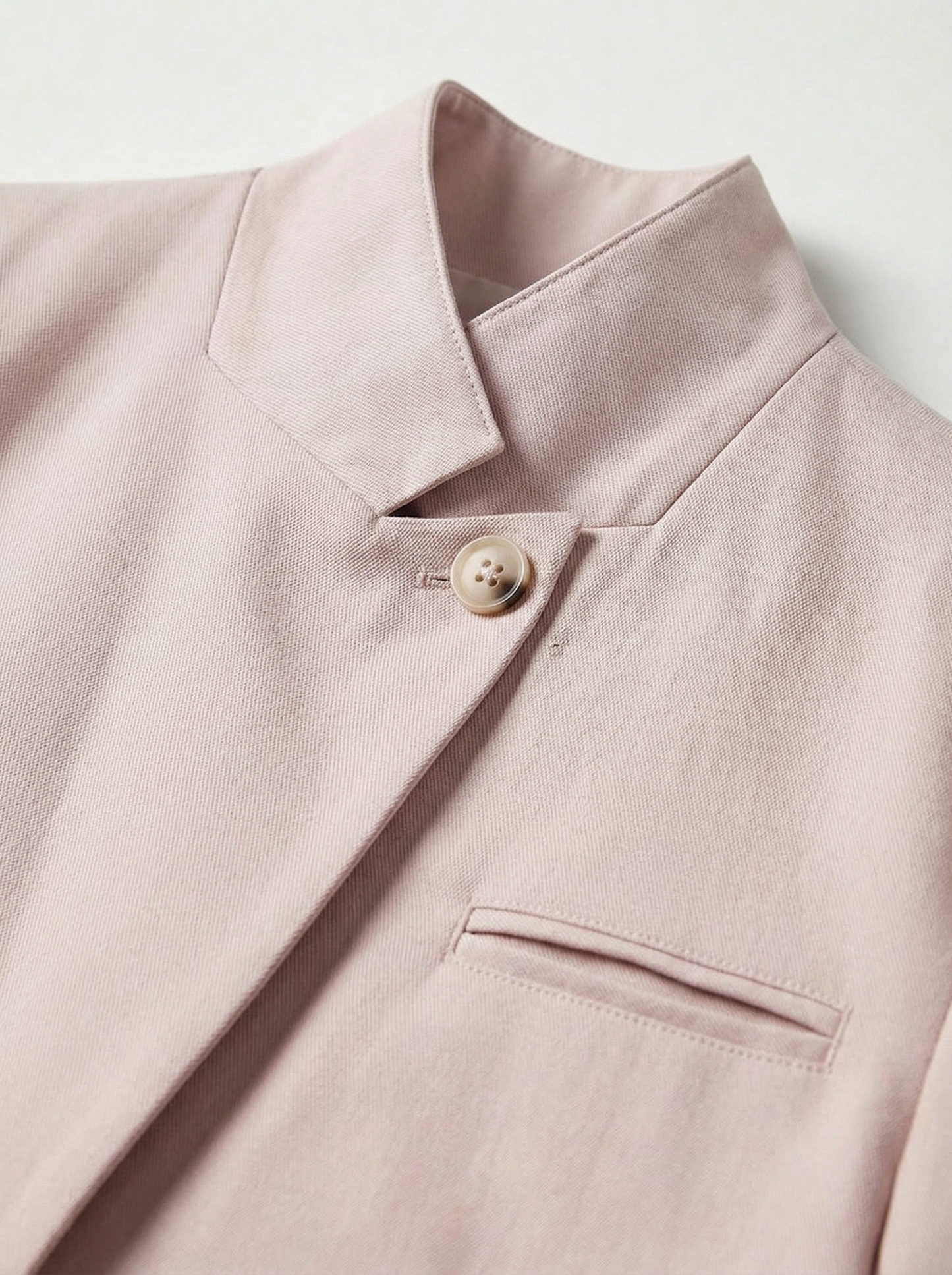 Jude soft pink neck tie blazer