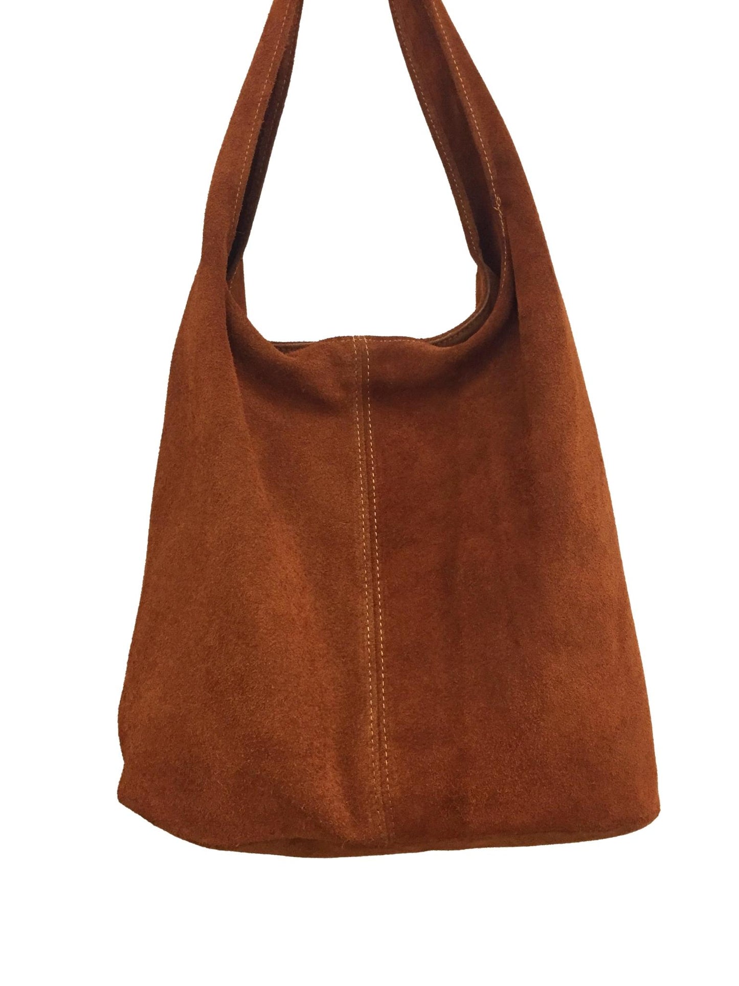 Large Real Suede Leather Tote Bag