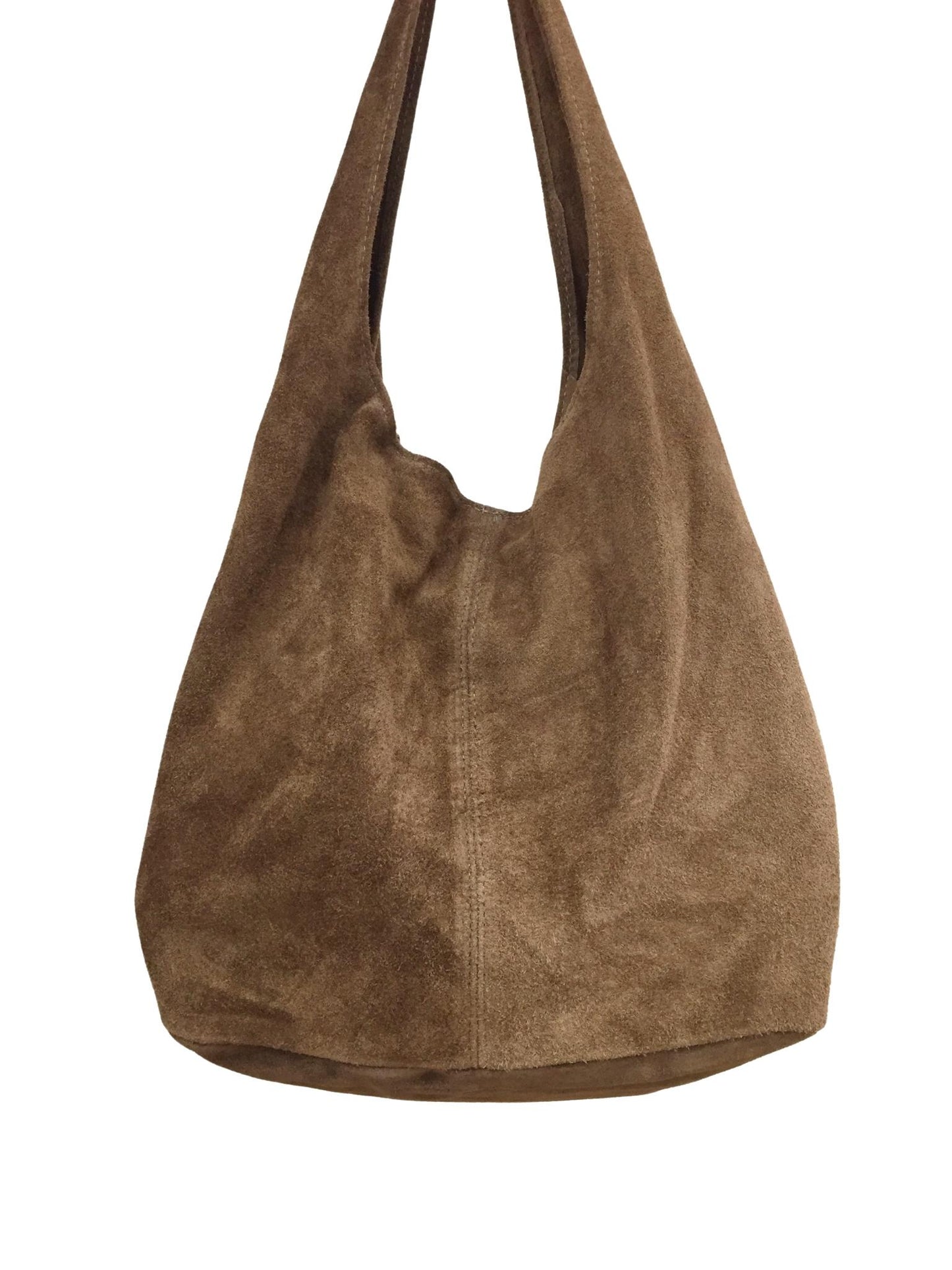 Large Real Suede Leather Tote Bag