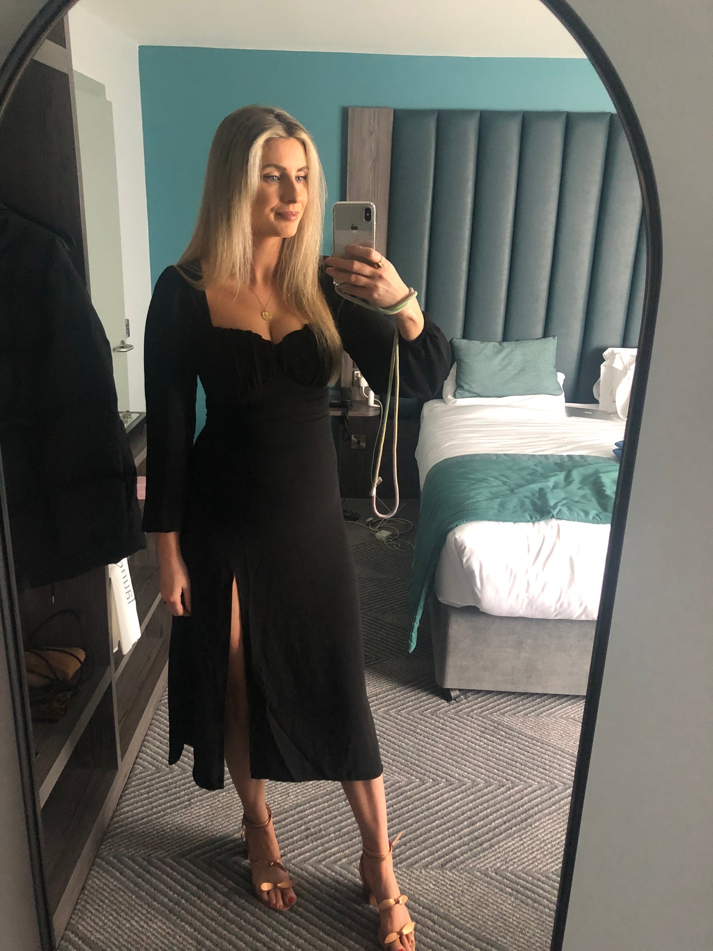 Mirabella black midi dress