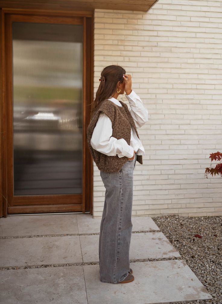 Kate brown boucle gilet