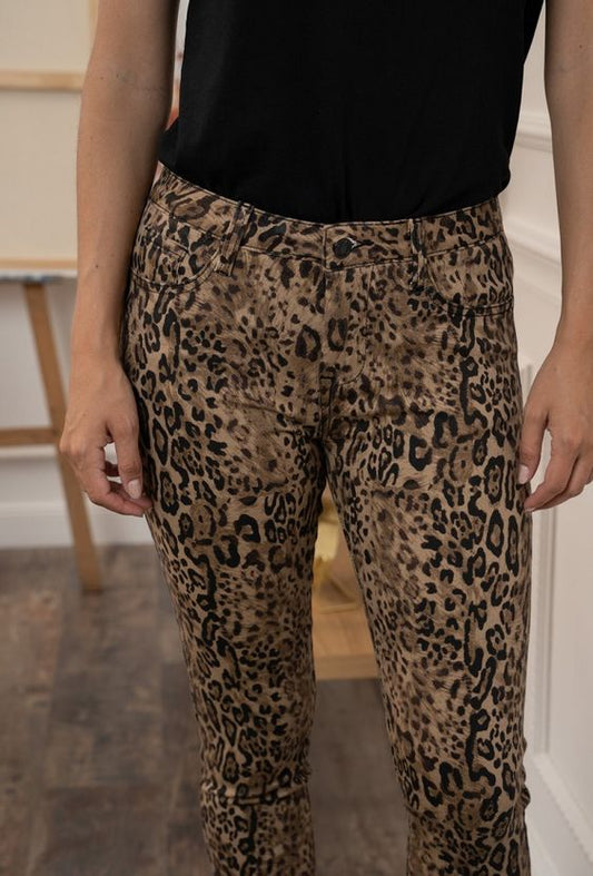 Bella leopard print jeans