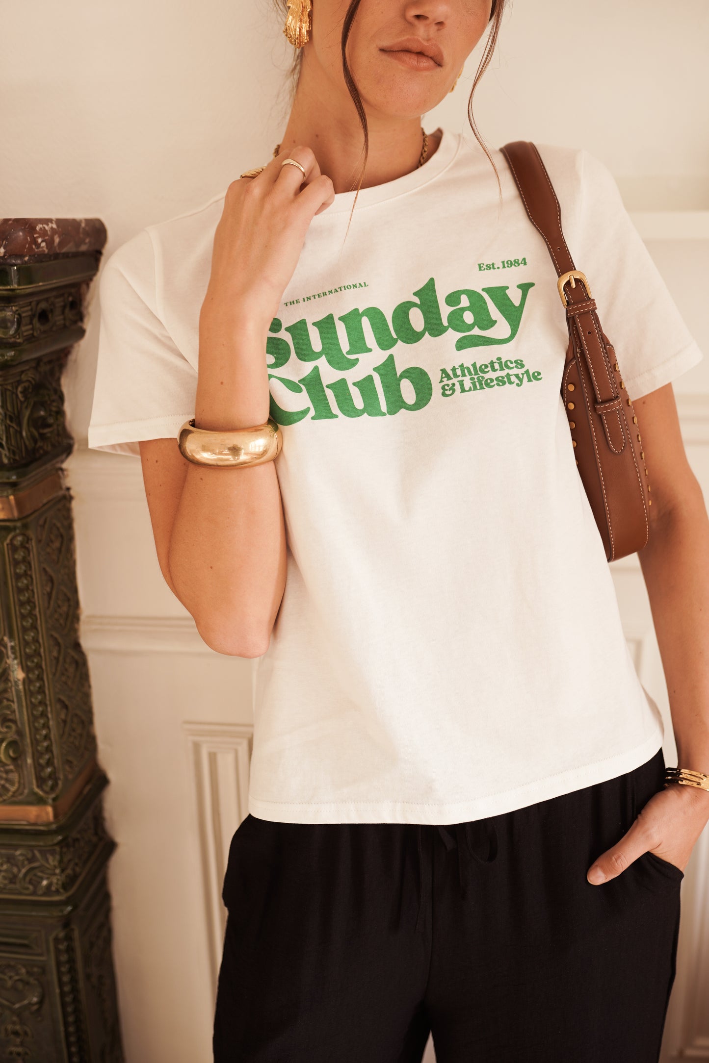 Sunday club cotton Tshirt