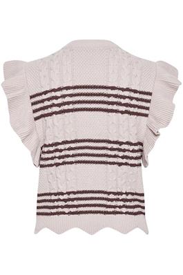 Pink organic cotton sleeveless jumper