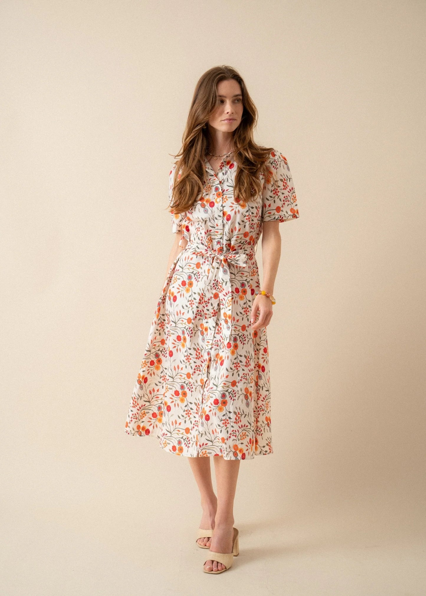 Darcy floral midi sun dress