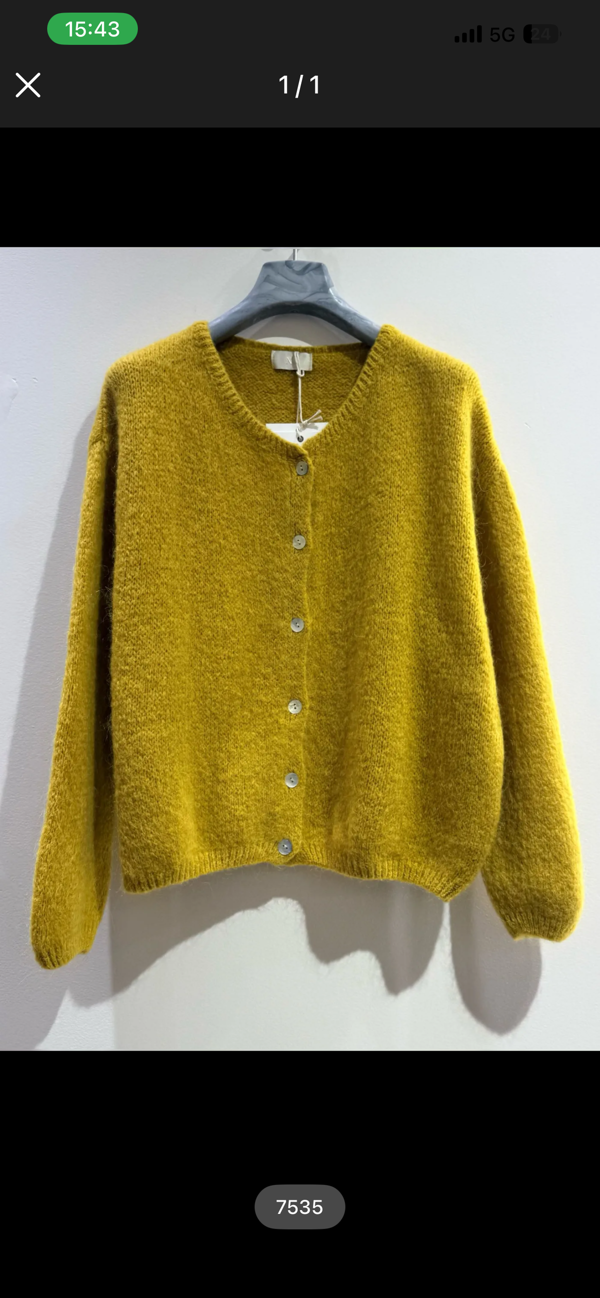 Riley 20% mohair mustard cardigan