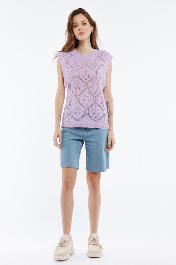 Elle Sleeveless knit vest top