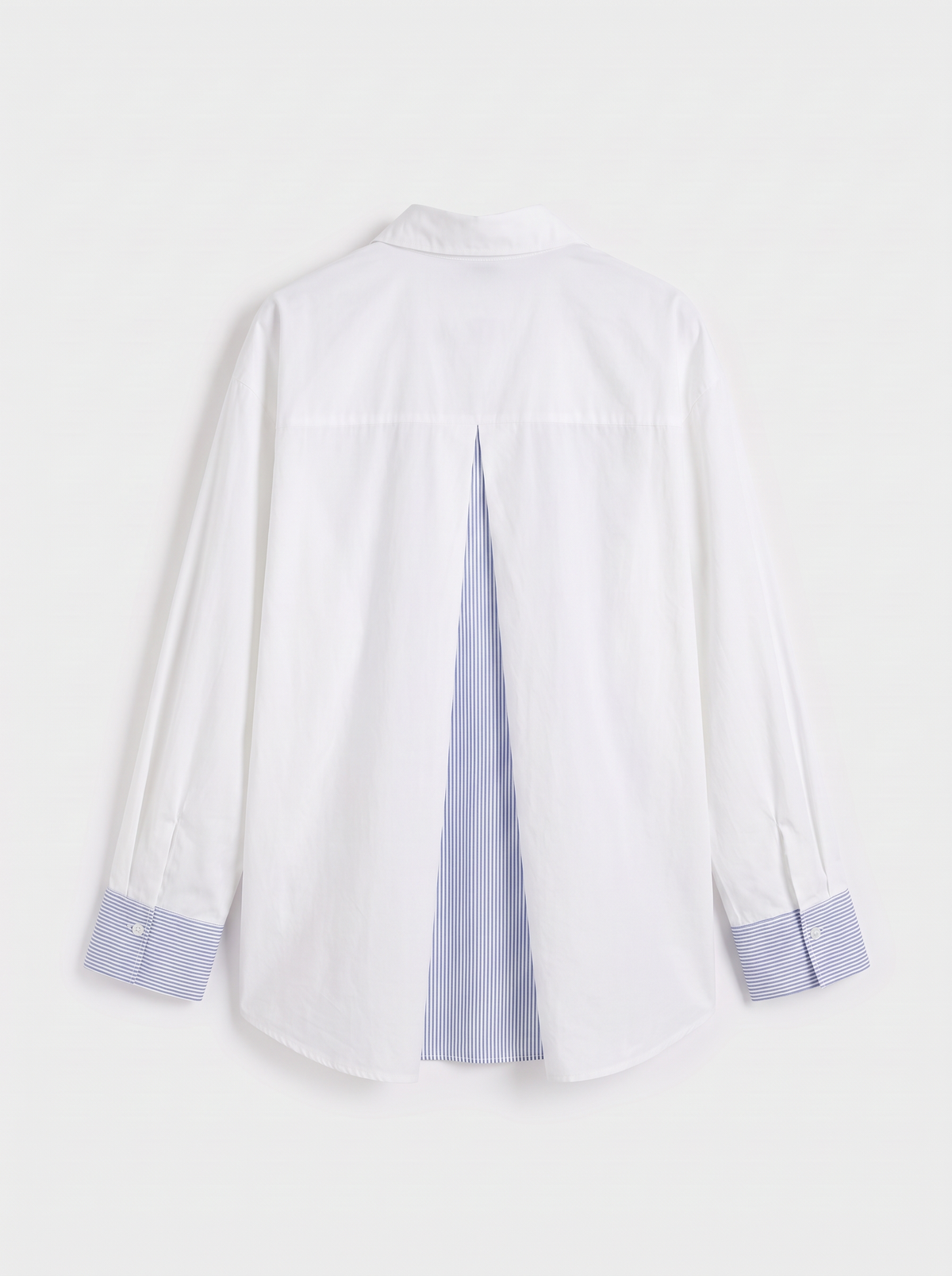 Niamh white shirt with stripe cuffs