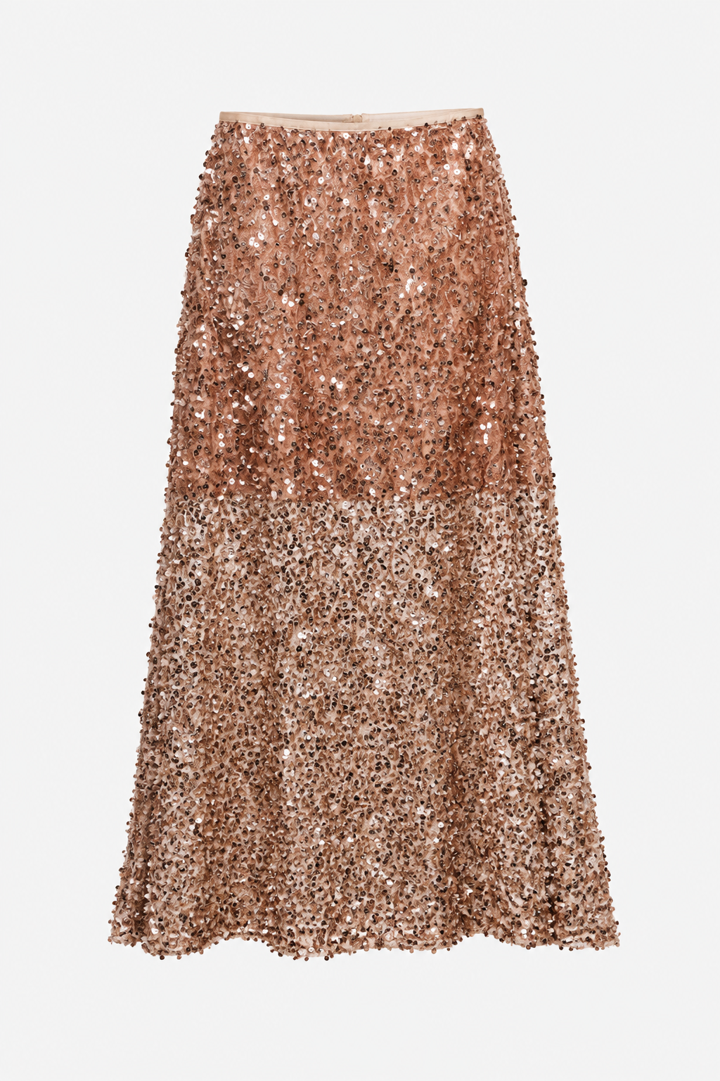 Imelda rose gold sequin skirt