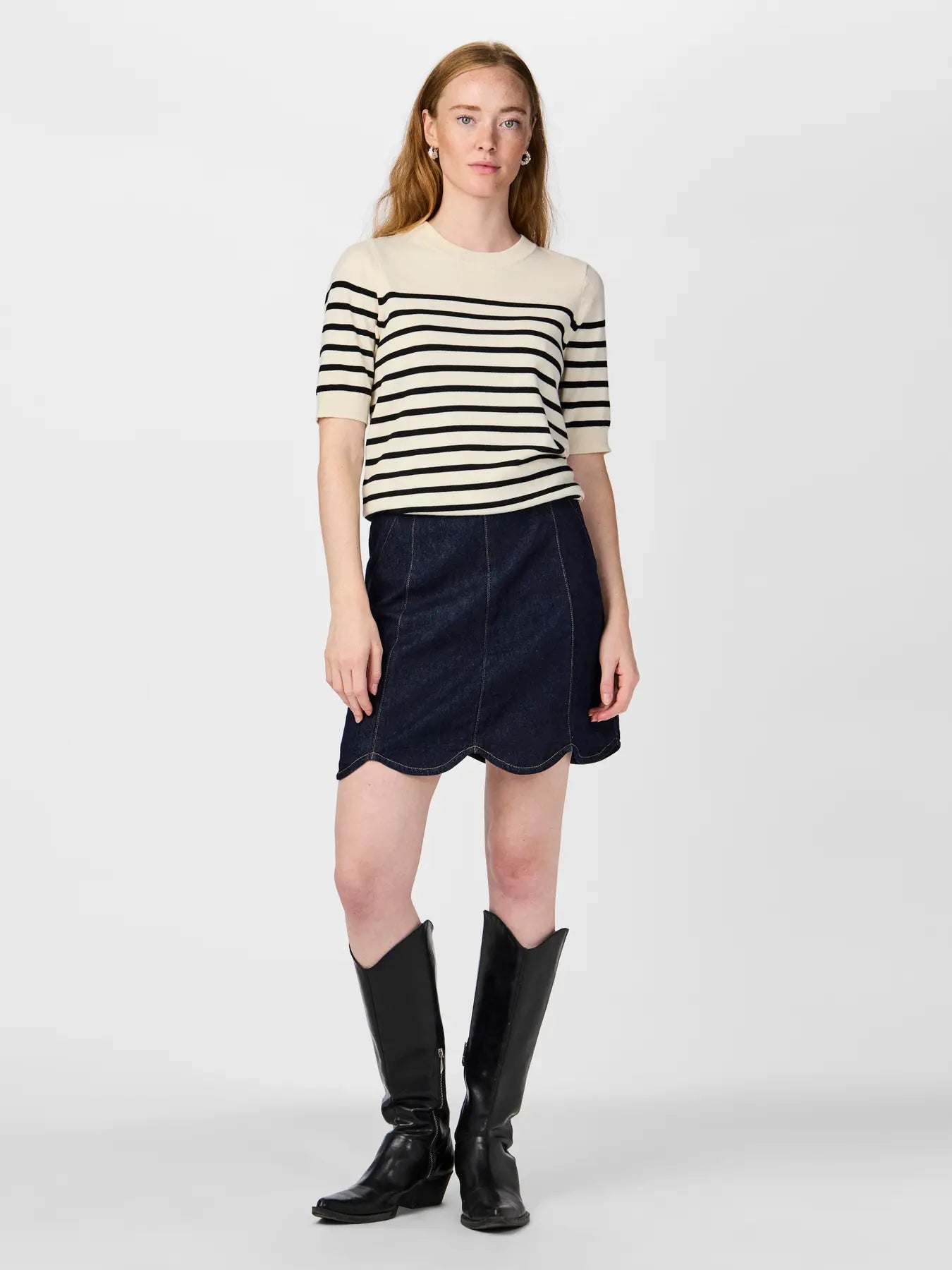 YASLENA KNITTED PULLOVER jumper - stripe